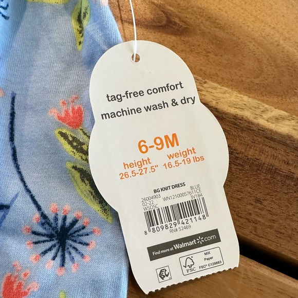 Wonder Nation Dress| size 6-9M| Toddler Dress| NWT - Picture 6 of 10